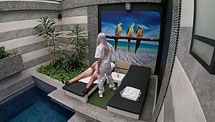 Room Service Girl from Private Suite Sucks Me Off Until I Finish