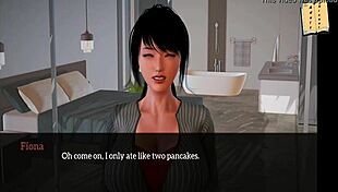 In my new family, we have erotic sex in this anime game