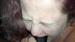 Danni sucks my big black cock next door