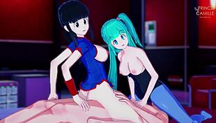 bulma and chichi, ready for that monster threesome?