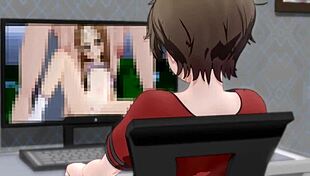 Nekotoros becomes mantis-x's plaything in animation