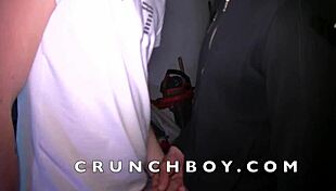 straight friend gets sucked in the garage