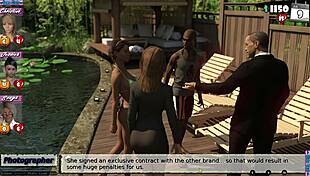 babysitter plays mr gentleman with niece in hentai game