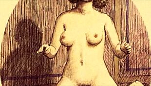 Vintage erotic drawings spark raw desire in retro anime style