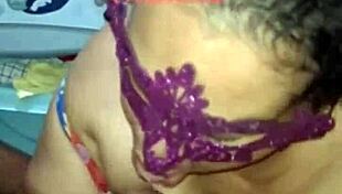 watch this bbw prostitute jerking off and milking the cock