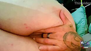 Playing with Girlfriend's Pussy Lips Before Anal Fucking Her Big Ass with Monster Cock!