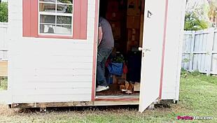 Petite teen 18+ fucks real man like daddy