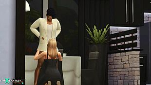 rich and black polliana demure with monster cock action