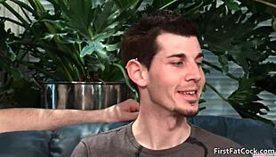 aiden blue experiences his first big gay blowjob and fucking.