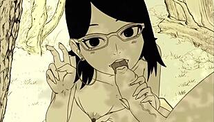 narutoxsakuraxhintata anal sex in cartoon