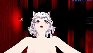 Neferpitou and Shizuku Murasaki in intense creampie sex with big tits?