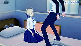 Saber and rin tohsaka and shirou emiya intense sex - fate stay night hentai