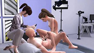 behind the scenes of a porno casting - sims 4 - 3d animation