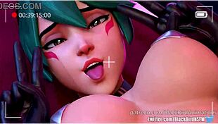 Juno and Kiriko engage in an intense battle in this anime hentai series