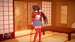 Anime Hentai Game: Mita Explores Sexy Positions and Blowjobs in 3D