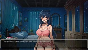 bluring the walls romance hentai game ep 4 exhibitionist gf confess, fat curvy tits in sexy outfit