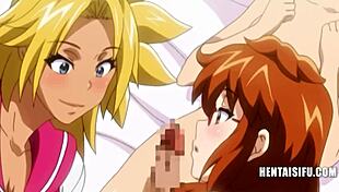 Cum and money hungry teen 18+s in anime hentai fucking.