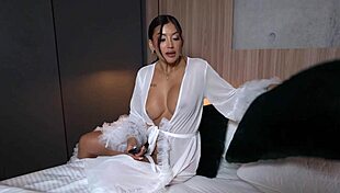 Masked thief sneaks into Mariana Martix's house for her huge rack