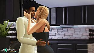 rich and black polliana demure with monster cock action