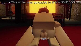 Big titty roblox girl gets creampied again and again