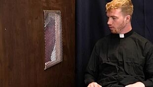 Twink Catholic Boy Ryland Kingsley Fucked By Redhead Priest Dacotah Red During Confession