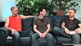 aiden blue experiences his first big gay blowjob and fucking.