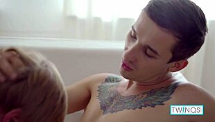 Noah A Gets Bent Over Hard! Twink Takes Monster Cock Bareback!