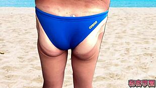 do you like cocks and buttocks sticking out of your swimsuit masturbation handjob ejaculation secret school