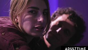 Teen watches Aidra Fox and Kristen Scott in private intimate scene