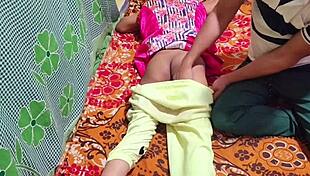 Desi girl gets bangles from devar in homemade video