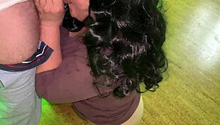 That mature milf cheated and sucked dick in her husband's bed!