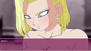 Android 18 slutty sex with trunks wet deep pussy