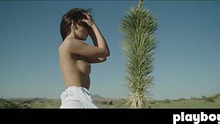 Alexandra Tyler poses outdoor, showing her big tits 😘