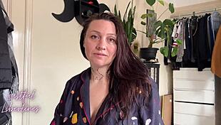 stepmom catches me filming her reluctant to cheat on dad she still lets me cum on her hairy milf pussy