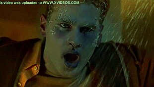 Tania Saulnier is a sexy blonde in the shower, nude and bathing.