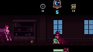 Playing haunted hump house with monster cocks 😈