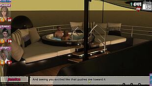 Babysitter Engages In Wild Pool Party Activities On The Luxurious Yacht With Hentai Elements