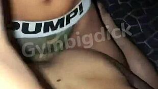 A handsome Asian twink couple fucks bareback in lingerie.