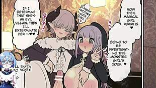 Handsome Futanari Monster Lady Dominates Novice Magical Girl in Wild Game