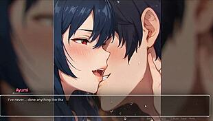 bluring the walls romance hentai game ep 4 exhibitionist gf confess, fat curvy tits in sexy outfit