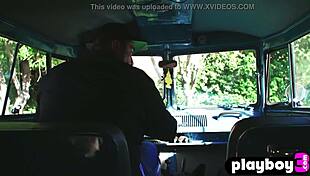 Alexandra Tyler poses outdoor, showing her big tits 😘