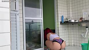 I Hired This Maid, Look At That Big Ass, I Went Crazy With Horniness