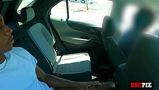 Ginger slut loses control riding big black cock in wild frenzy