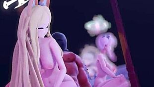 trinity getting naked in 3d hentai