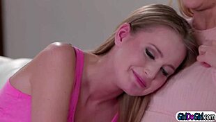 does the stepmom let the teen suck her big tits?