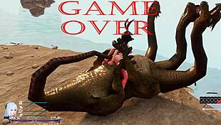 Sword x Hime game over? Monster fucks pussy in anime edits.