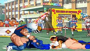 Hentai mugen brian battler and kim dong hwan meets power girl and raven in an intriguing game scenario