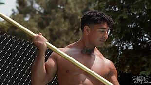 Leilani Li seduces lifeguard Kenzo Alvarez in pool with bikini and heels