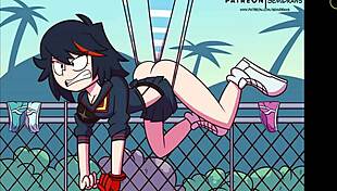 Cartoon girl wedgie compilation 2 hentai scenes