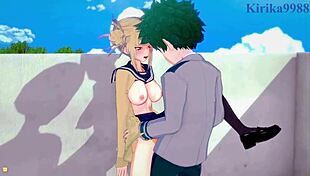 Himiko Toga and Izuku Midoriya having intense hentai sex
